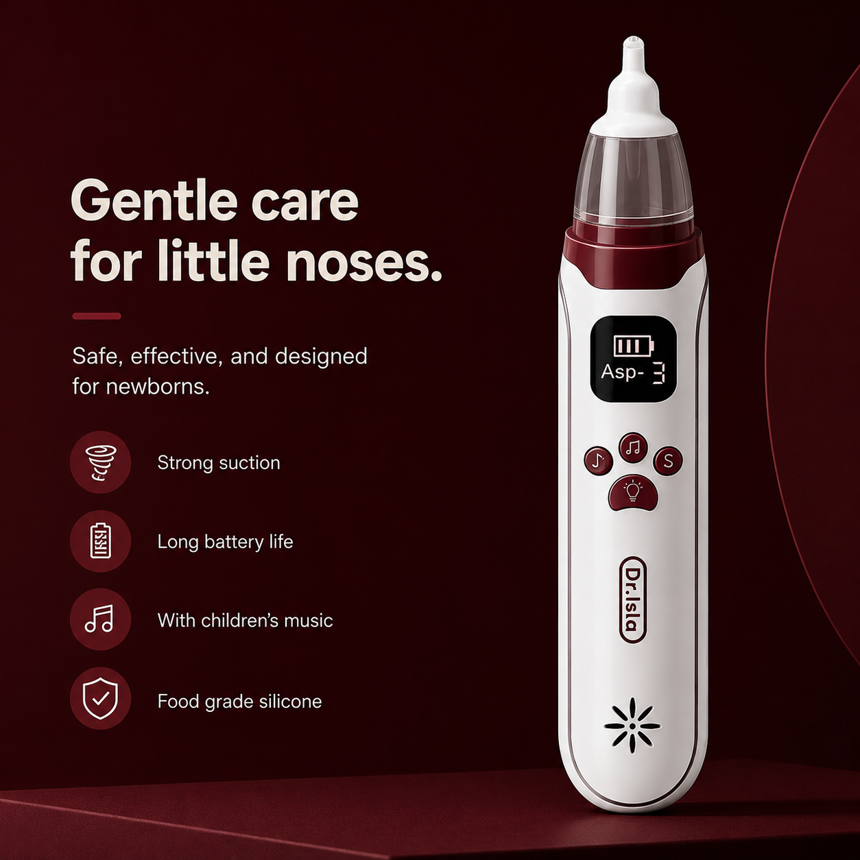 BreatheEasy Electric Baby Nasal Aspirator